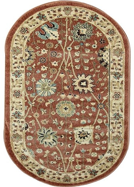 2,0*3,0м Ковер JEWEL 8571 PLUM /IVORY Овал